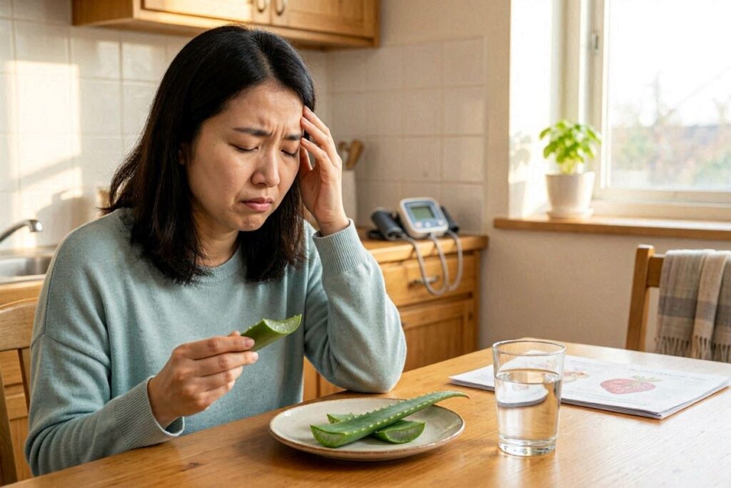 アロエを食べ始めて血圧が下がると現れるサインとは？体の変化を解説
