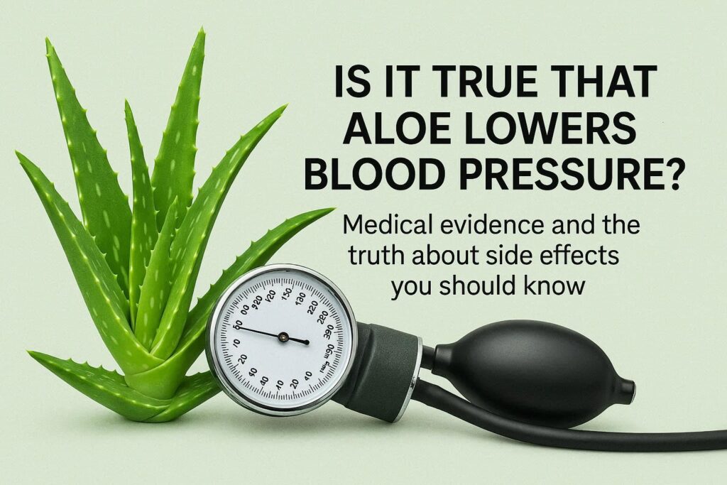 アロエで血圧が下がるのは本当？