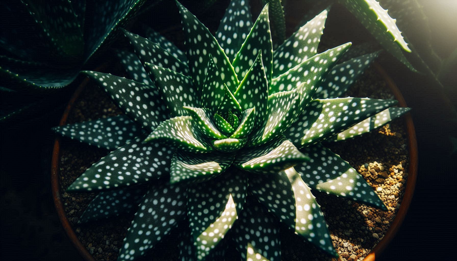 斑点入りアロエ