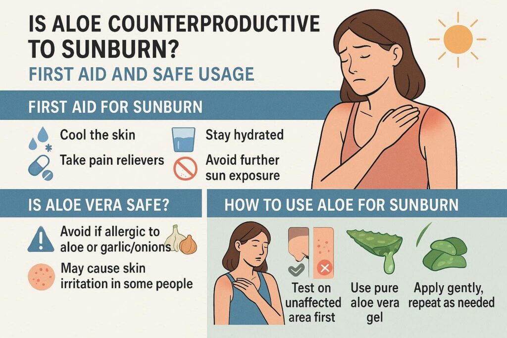 日焼けのヒリヒリにアロエは逆効果なの？