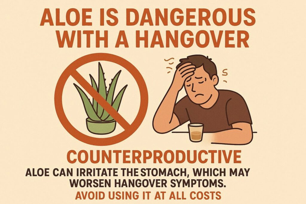 二日酔いでアロエは危険