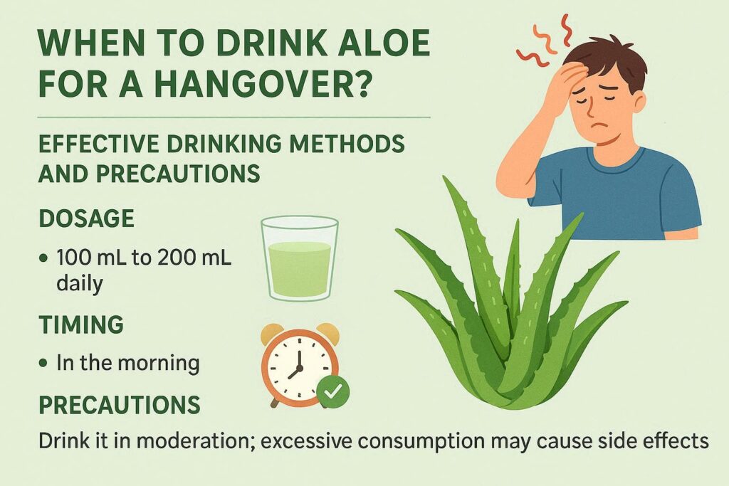 二日酔いにアロエはいつ飲む？効果的な飲み方と注意点